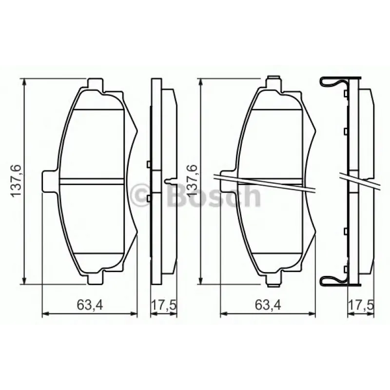 Колодки гальмівні (передні) Hyundai Elantra 00-06/Matrix 01-10/Kia Cerato 04-09