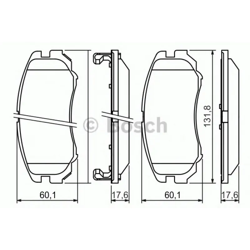 Колодки гальмівні (передні) Hyundai Sonata/Elantra 01-11/ix20 10-/Tucson/Kia Sportage/Carens 04-