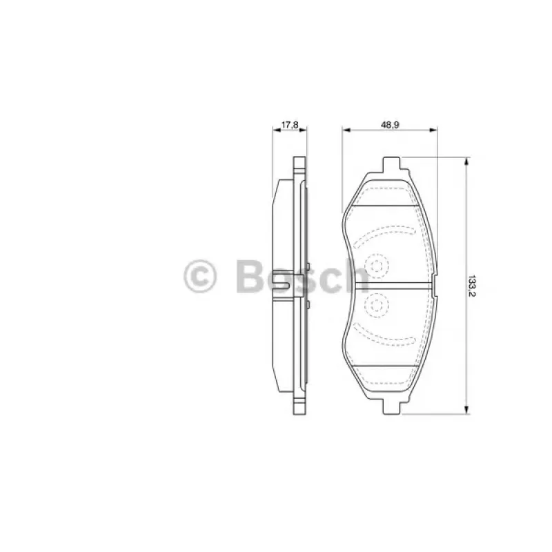 Колодки гальмівні (передні) Chevrolet Aveo/Daewoo Kalos 1.2-1.6 02-