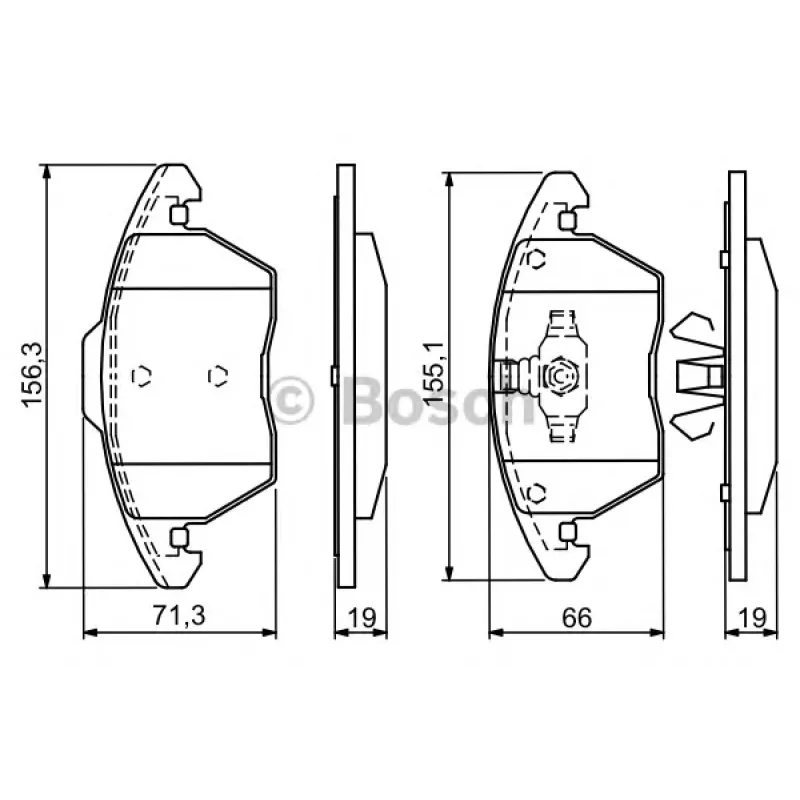 Колодки гальмівні (передні) Citroen C4 04-11/Peugeot 207/308 07-14/208 12-/307 03-09/3008 09-16