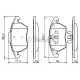 Колодки гальмівні (передні) Citroen C4 04-11/Peugeot 207/308 07-14/208 12-/307 03-09/3008 09-16