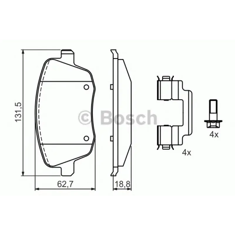 Колодки гальмівні (передні) Seat Cordoba/Ibiza IV/VW Polo/Skoda Fabia 99-15/Roomster 06-15
