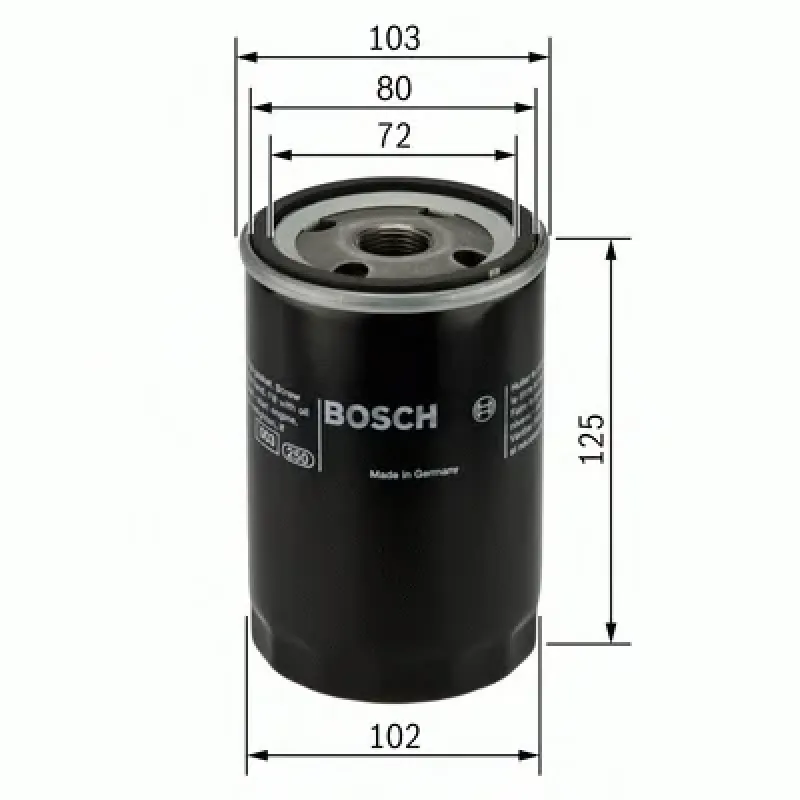 Фільтр масляний Ford Ranger/Mazda B-Serie/Toyota Avensis/Hiace/Hilux/Land Cruiser 2.0D-4.2D 81-07