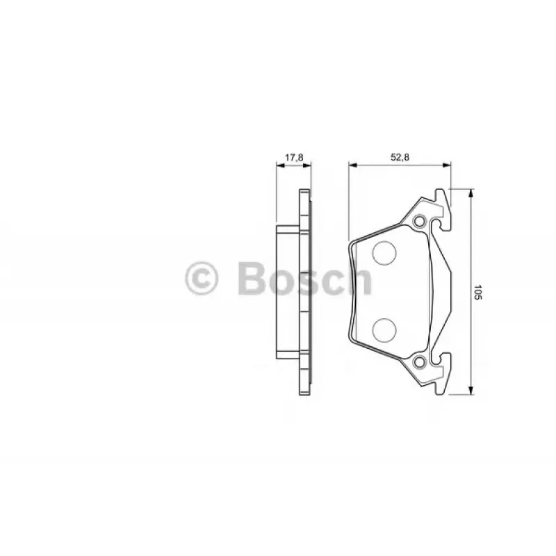 Колодки гальмівні (задні) MB Vito (W638) CDI 98- (Bosch)