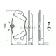 Колодки гальмівні (передні) Opel Omega A/B 86-03/Senator B 87-93