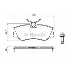 Колодки гальмівні (передні) VW T4 90-03