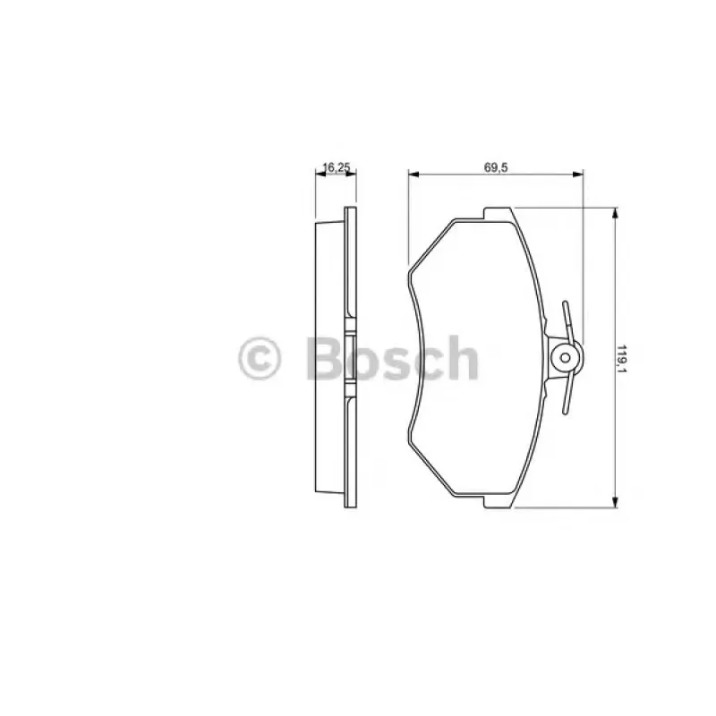 Колодки гальмівні (передні) Seat Cordoba/Ibiza 93-02