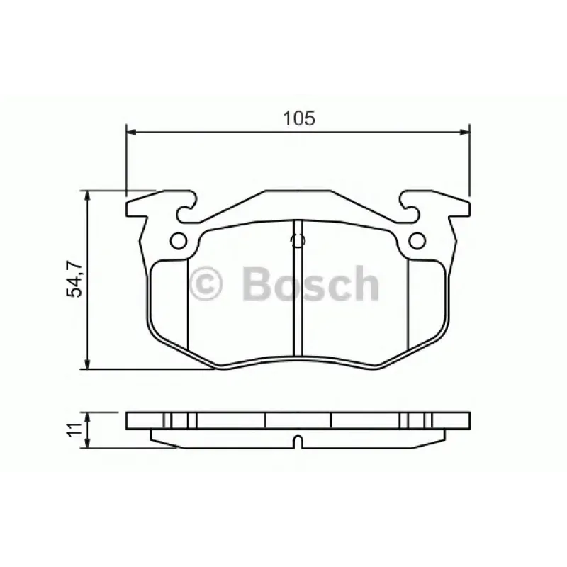 Колодки гальмівні (задні) Citroen Saxo/Xsara/Peugeot 105/205/206/306/309 84-