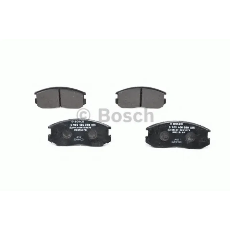 Комплект гальмівних колодок (передніх) Daihatsu Terios/Mitsubishi Colt/Lancer 1.3-1.6/1.8-2.0D 89-