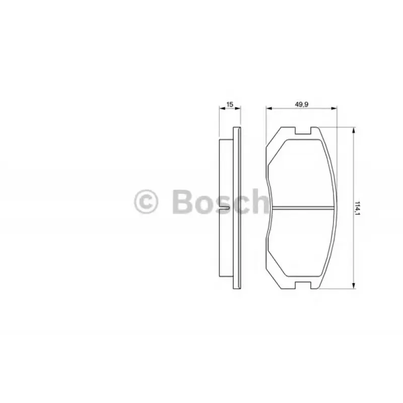 Комплект гальмівних колодок (передніх) Daihatsu Terios/Mitsubishi Colt/Lancer 1.3-1.6/1.8-2.0D 89-