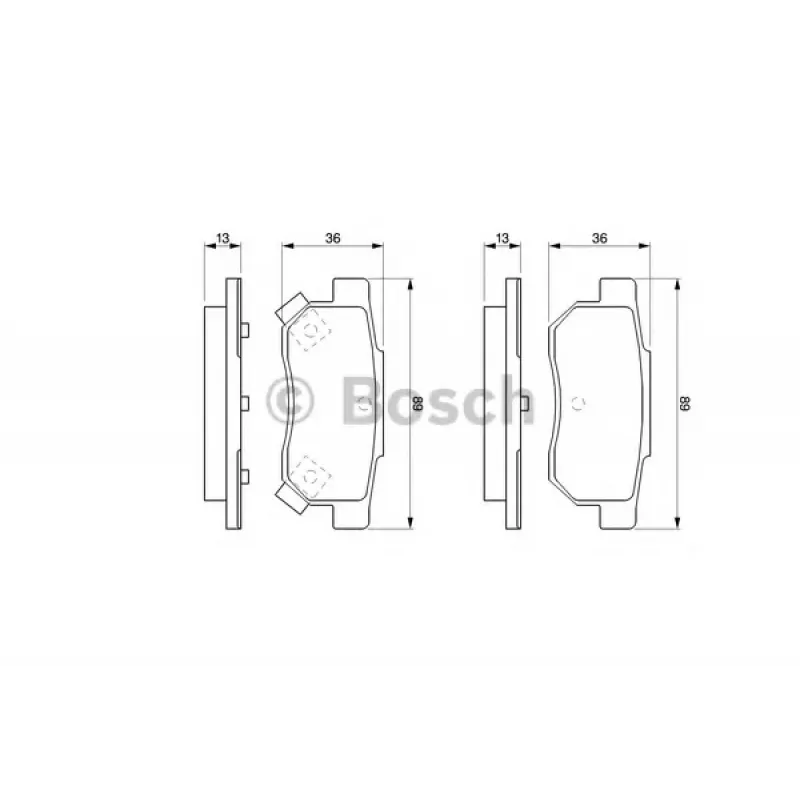 Колодки гальмівні (задні) Honda Civic V/VI 91-01/CRX II/Prelude III 87-92/Rover 93-05
