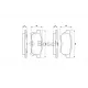 Колодки гальмівні (задні) Honda Civic V/VI 91-01/CRX II/Prelude III 87-92/Rover 93-05
