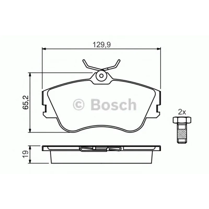 Колодки гальмівні (передні) VW T4 90-03 R15