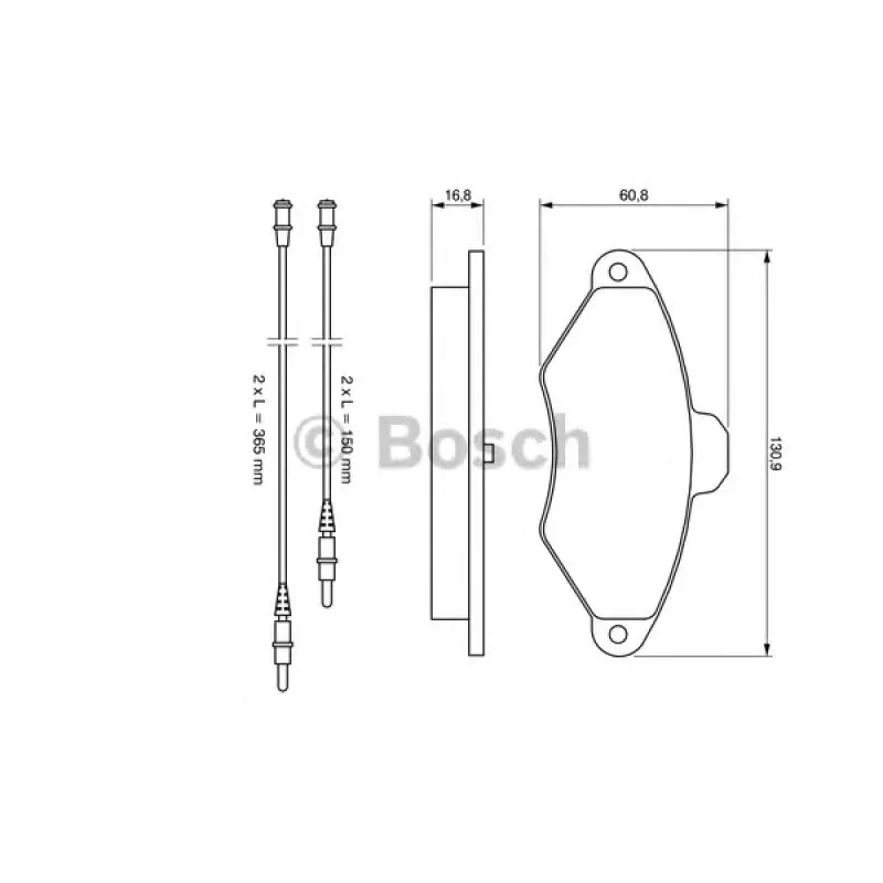 Колодки гальмівні (передні) Citroen Xantia 93-03 (+ датчики)