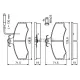 Колодки гальмівні (передні) Citroen C25/Fiat Ducato/Peugeot J5 81-94 (+датчики)