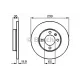 Диск гальмівний (передній) VW Caddy 82-92/Golf 74-99/Passat 73-88/Polo 95-02 (239x12)(з покр)(повний)