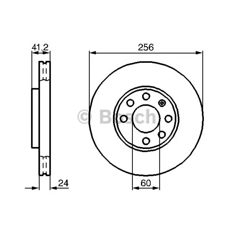Диск гальмівний (передній) Opel Astra 98-09 (255.9x23.9)