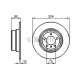 Диск гальмівний (задній) BMW X5 (E53) 3.0-4.4i 00-06 (323.8x12) M54/M57/M62