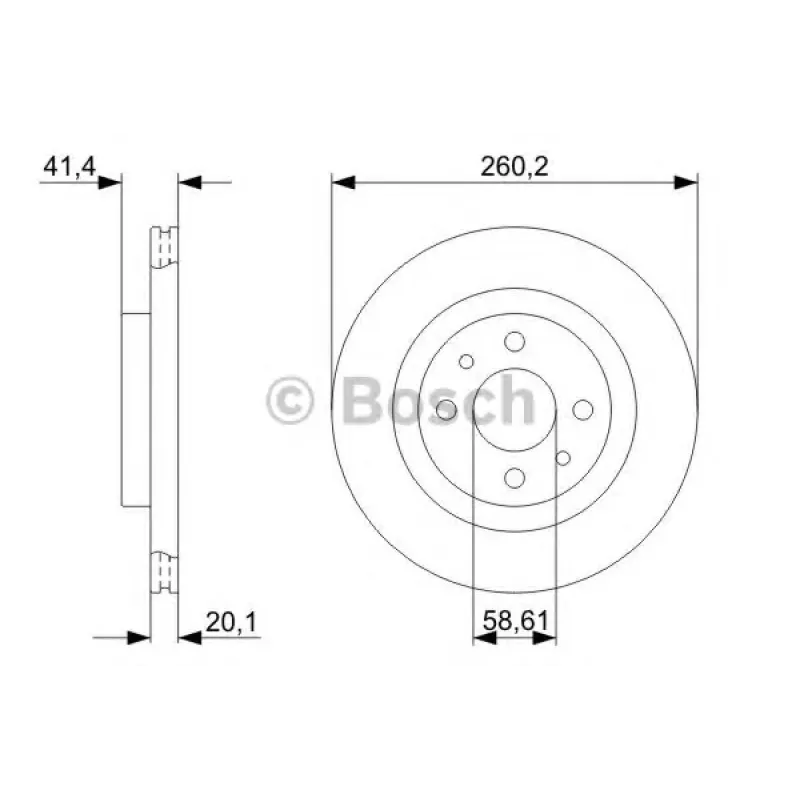 Диск гальмівний (передній) Lada 2110/2112 95-10/Kalina 04-13/Priora 08- (260x20)