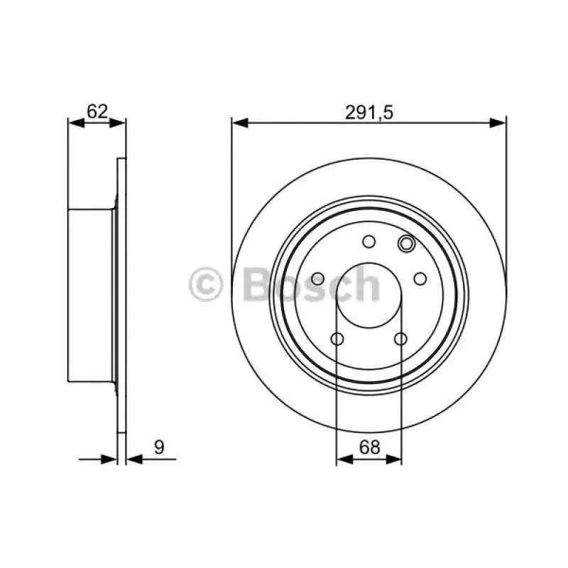 Диск гальмівний (задній) Nissan Juke 10-19/Qashqai 06-13/Teana 03-13 (291.8x9) (повний)