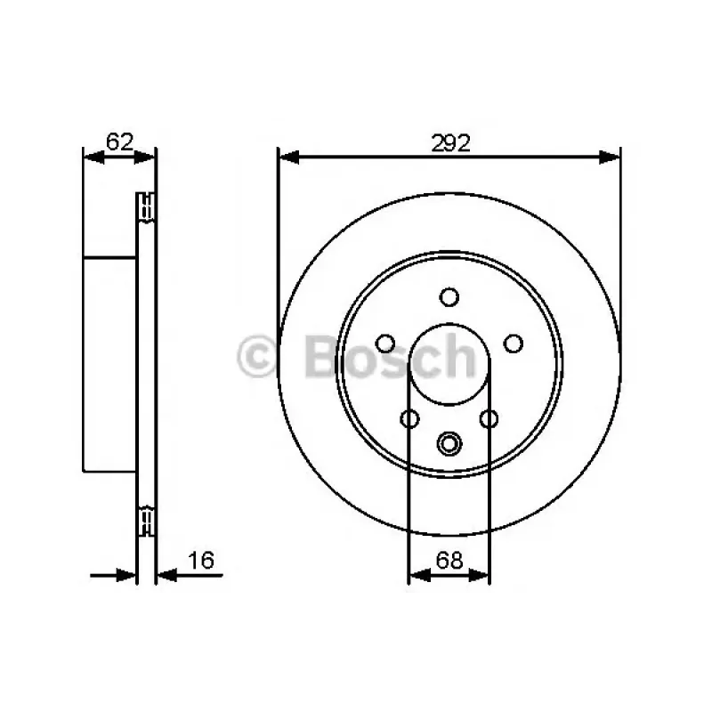 Диск гальмівний (задній) Nissan Leaf 10-/Juke 14-/Qashqai 07-13/X-Trail 01-13 (291.8x16) (вент.)