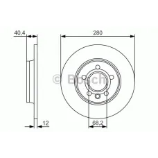 Диск гальмівний (задній) VW T4 91-03 (279.9x12)