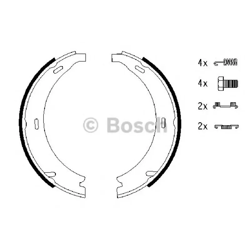 Колодки ручника MB 190 (W201)/E-class (W124/W210) 96-04 (164x20)