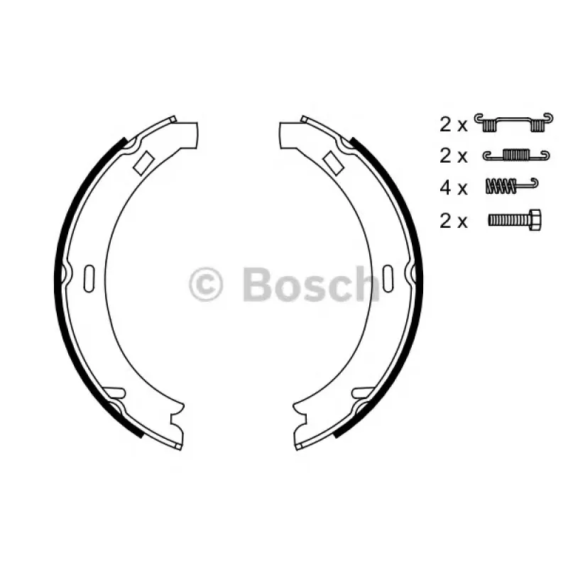 Колодки ручника MB C-class (W202/203) 93-07/A-class (W168/169) 97-12 (164x20)