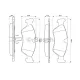 Колодки гальмівні (передні) Opel Astra F 91-98/Kadett E 87-93/Vectra A/B 88-03