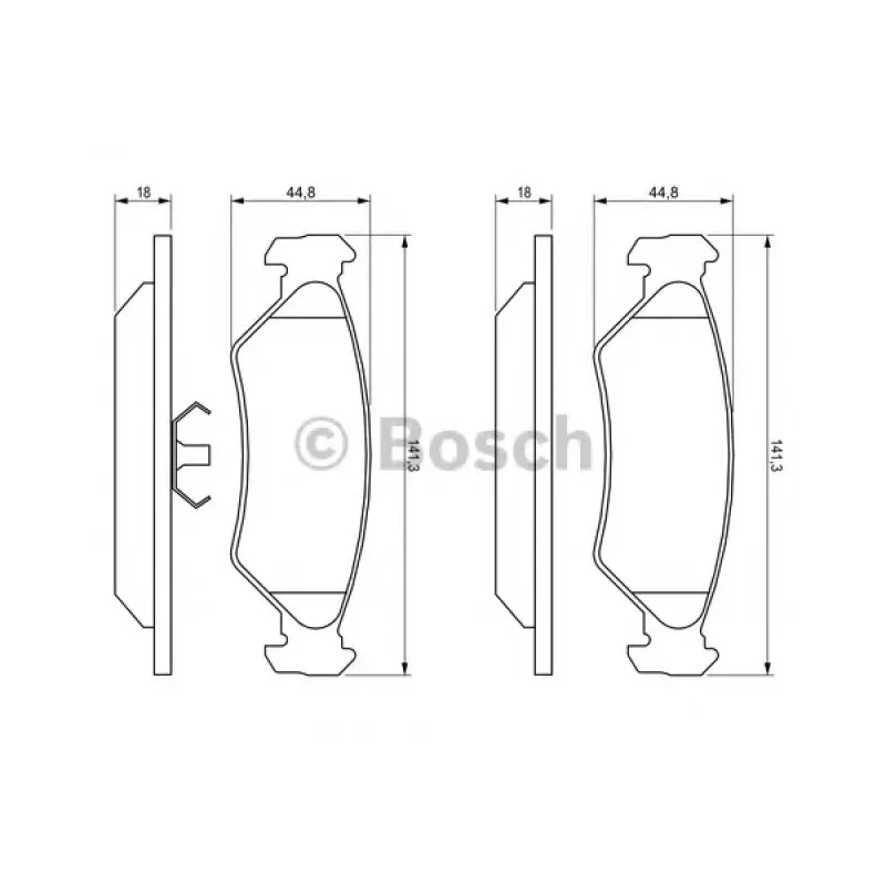 Колодки гальмівні (передні) Ford Fiesta 89-02
