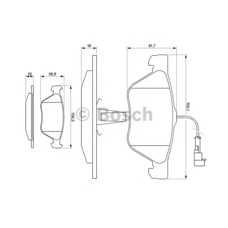 Колодки гальмівні (передні) Alfa Romeo 145/146/156/GT/GTV/Spider/Fiat Bravo 95-05