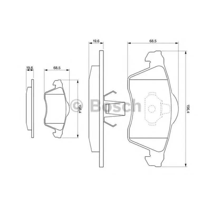 Колодки гальмівні (передні) VW T4 90-03
