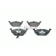 Комплект гальмівних колодок (передніх) Audi A3/Skoda Octavia 96-13/Fabia 99-/VW Caddy/Golf 96-15 (+датчик)