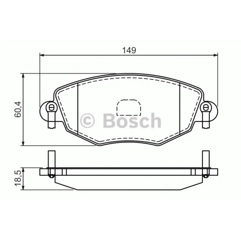 Колодки гальмівні (передні) Ford Mondeo III 00-07/Jaguar X-Type 01-09