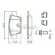 Колодки гальмівні (задні) Fiat Bravo II 07-14/Stilo 01-08/Linea 07-/Multipla 99-10/Lancia Delta 08-