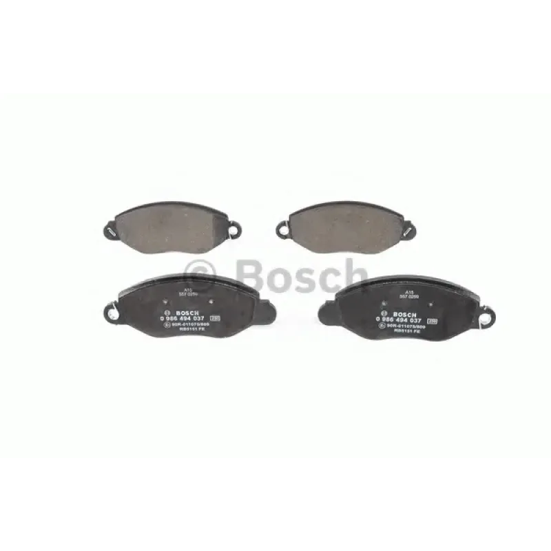 Колодки гальмівні (передні) Ford Transit 2.0-2.4 00- (FWD) (Bosch)