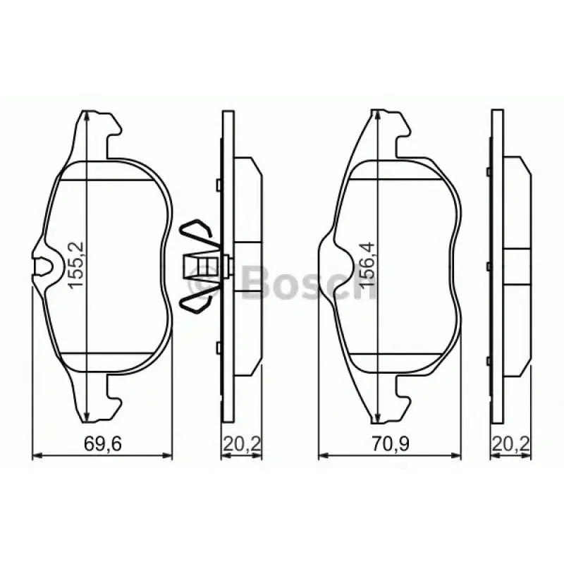 Колодки гальмівні (передні) Opel Astra H/Vectra C/Signum/Fiat Croma 03-