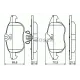 Колодки гальмівні (передні) Opel Astra H/Vectra C/Signum/Fiat Croma 03-