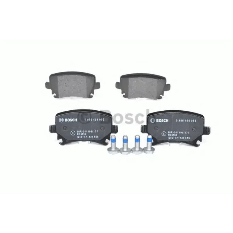 Комплект гальмівних колодок (задніх) Audi A3/A4/A6/TT/Skoda Octavia/SuperB/VW Caddy/Golf/Passat B6/Touran 03-