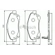 Колодки гальмівні (передні) Toyota Avensis 03-08/Corolla Verso 04-09