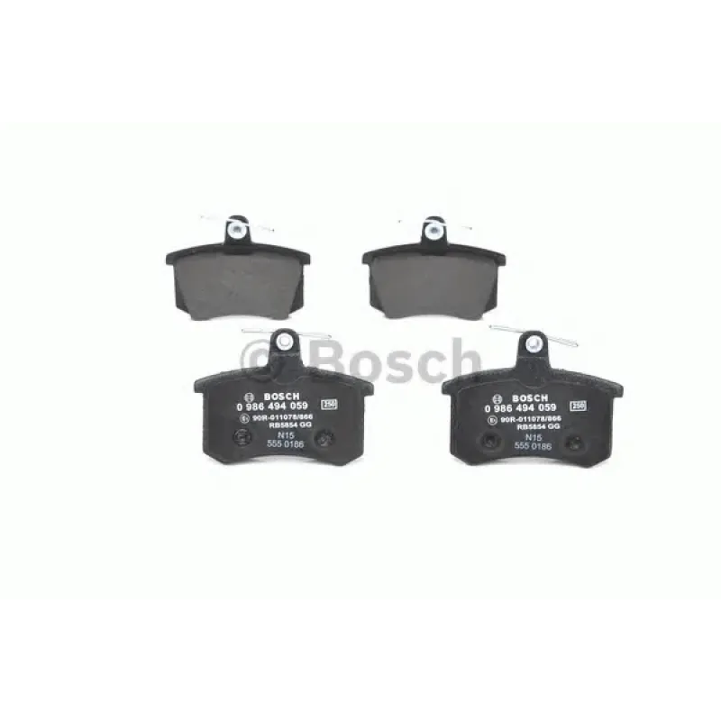Колодки гальмівні (задні) Audi 80/90 82-96/A4 95-01/A6 94-97/A8 94-02/Fiat Croma 85-96
