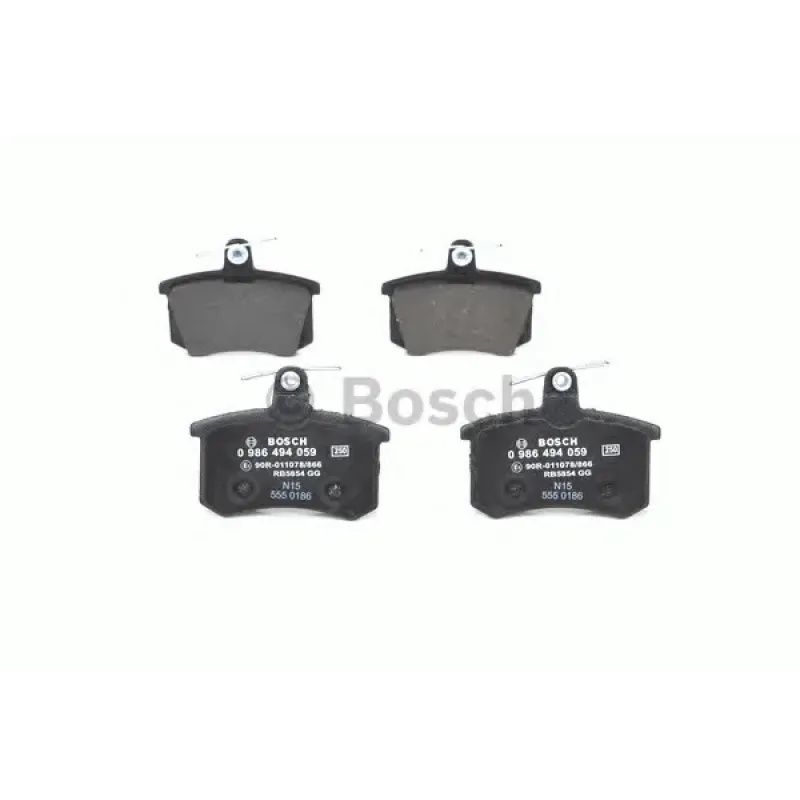 Колодки гальмівні (задні) Audi 80/90 82-96/A4 95-01/A6 94-97/A8 94-02/Fiat Croma 85-96