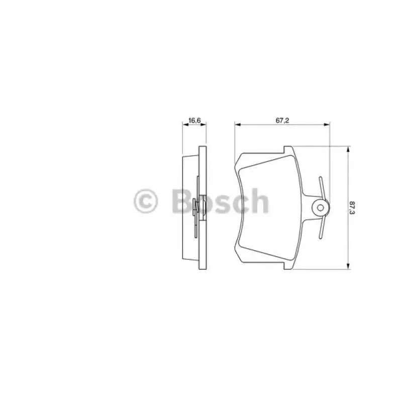 Колодки гальмівні (задні) Audi 80/90 82-96/A4 95-01/A6 94-97/A8 94-02/Fiat Croma 85-96
