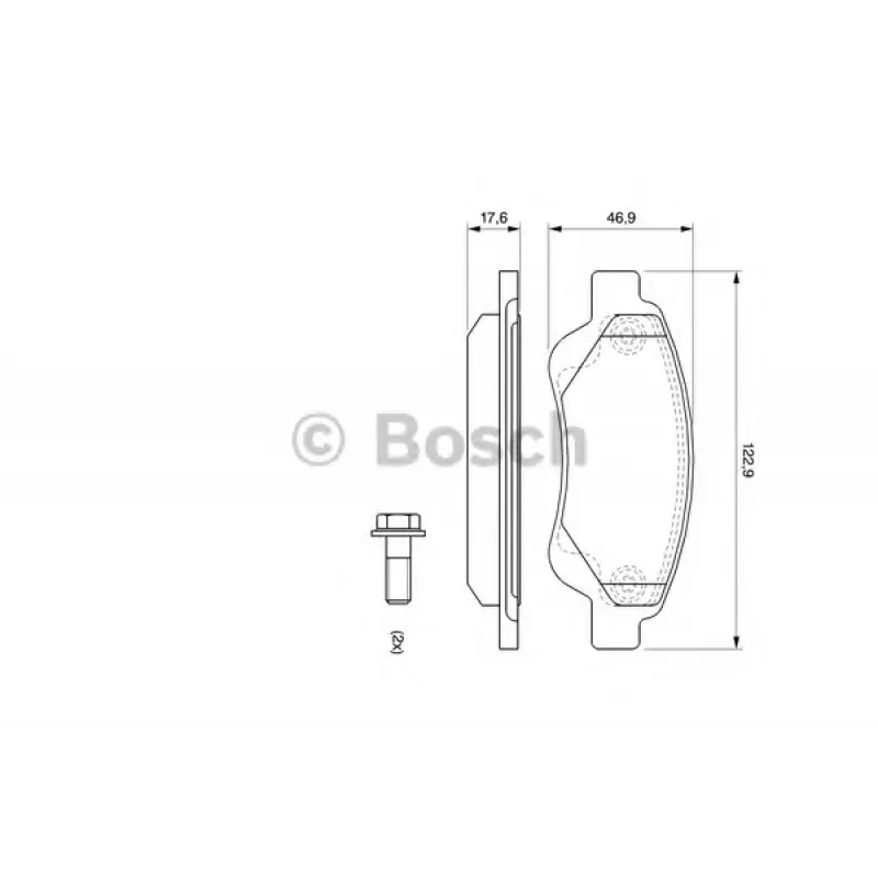 Колодки гальмівні (передні) Citroen С1/Peugeot 107/Toyota Aygo 05-