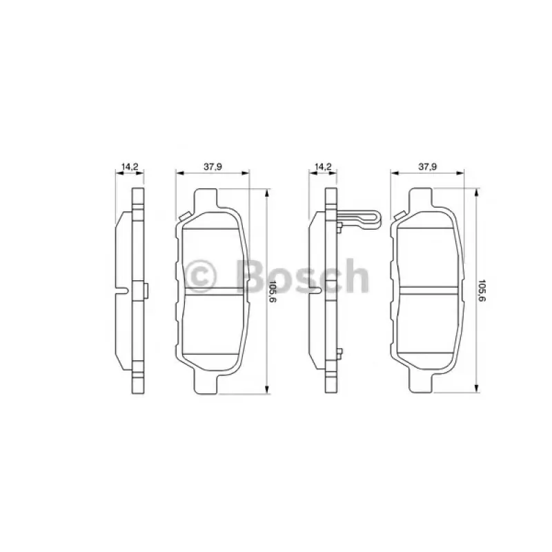 Колодки гальмівні (задні) Renault Koleos/Nissan Juke/Qashqai/X-Trail/Suzuki 08- (Akebono)