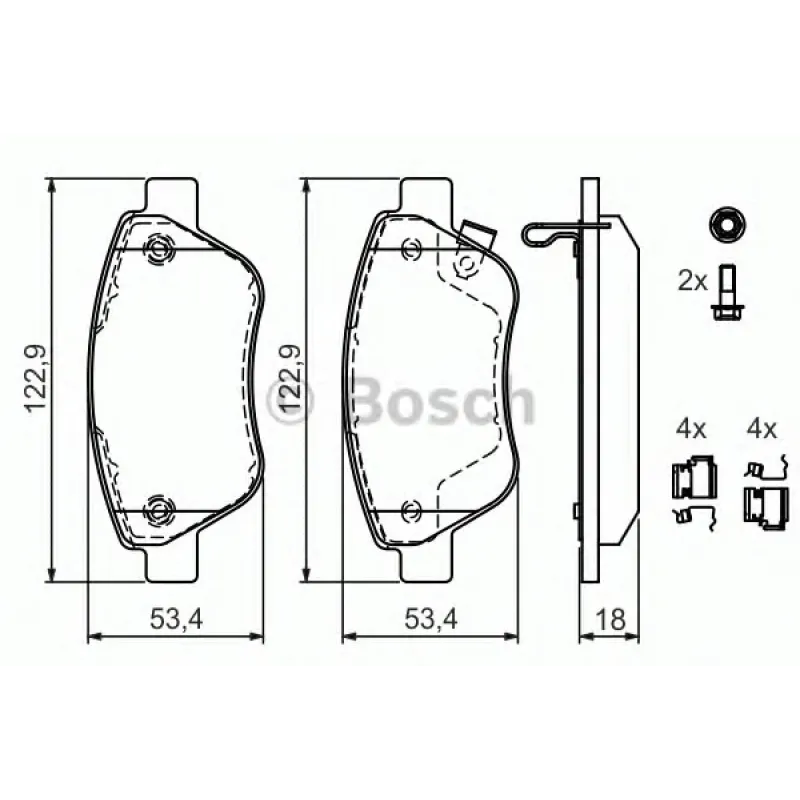 Колодки гальмівні (передні) Opel Corsa D 06-14/Adam 12-19