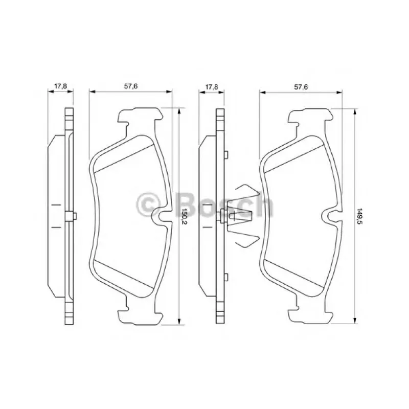 Колодки гальмівні (передні) BMW 1 (E87)/3 (E90) 04-11 (Ate)