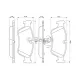 Колодки гальмівні (передні) BMW 1 (E87)/3 (E90) 04-11 (Ate)