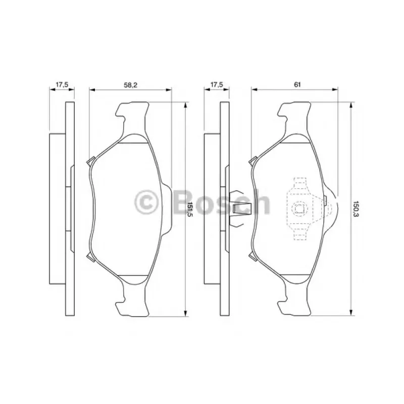 Колодки тормозные (передние) Toyota Yaris 05-