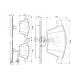 Колодки гальмівні (передні) Audi A3/Seat Leon/Skoda SuperB/VW Golf/Passat 03-15